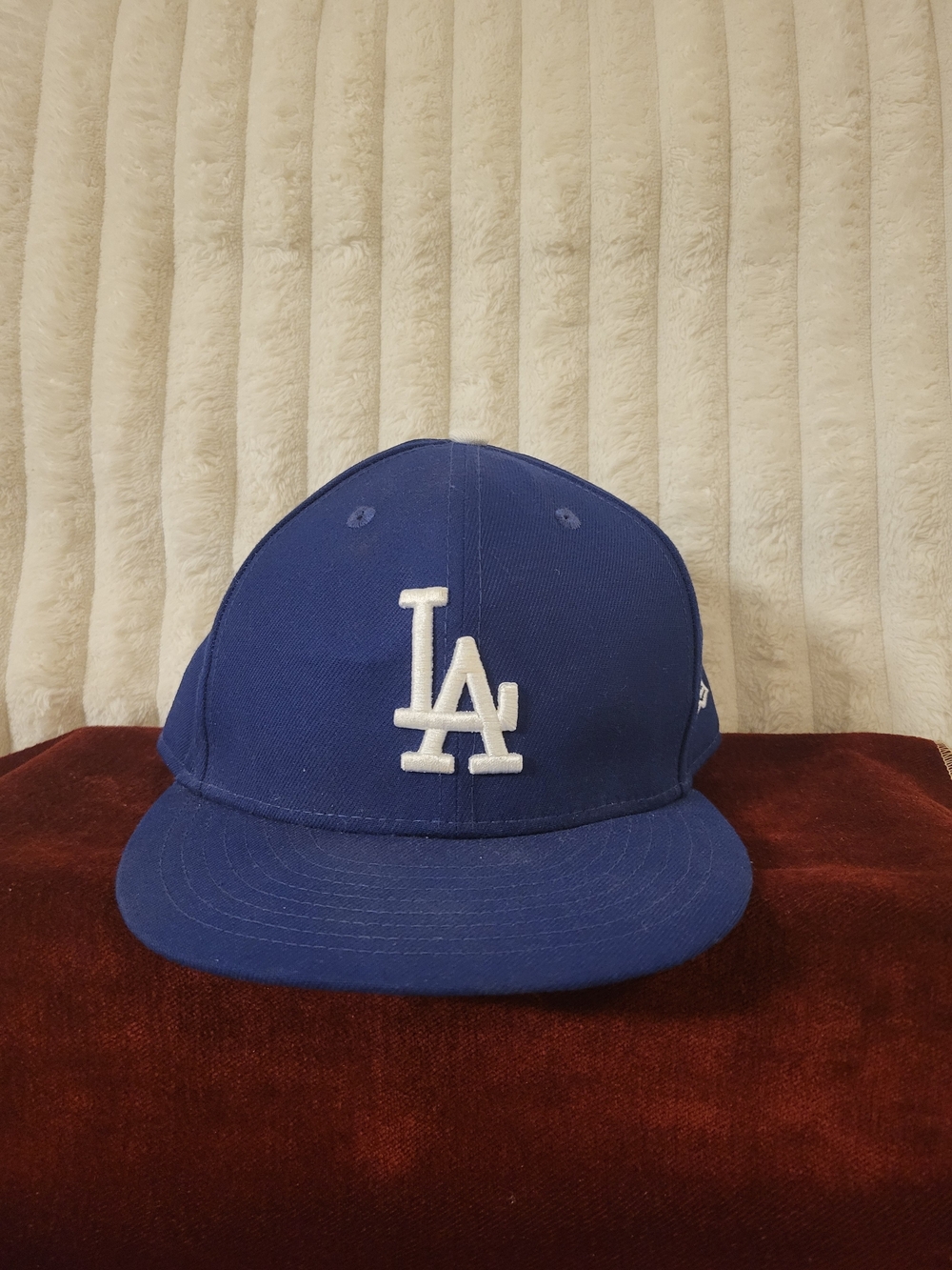 New Era 59FIFTY LA Dodgers Official MLB On-Field Fitted Hat Size 7 5/8Royal Blue